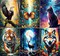 Diamond Art Kits Crafts DIY 5D Diamond Art Packs Kits Full for Adults Beginner,Home Wall Decoration Gift 11.8x15.7inch (6 Pack Wild Animal)